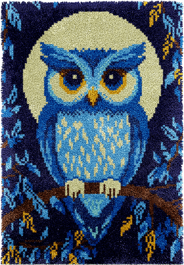 Moonlit Owl - Latch Hook Rug Kit