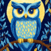 Moonlit Owl - Latch Hook Rug Kit