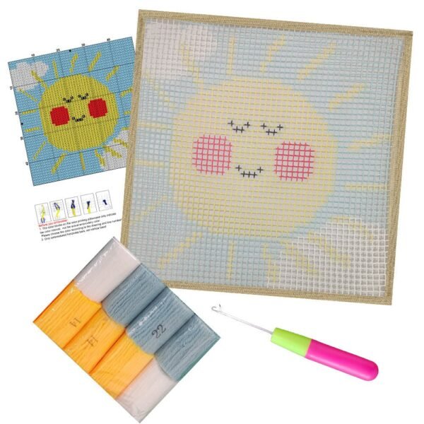 Morning Sunshine - Latch Hook Kit for Kids
