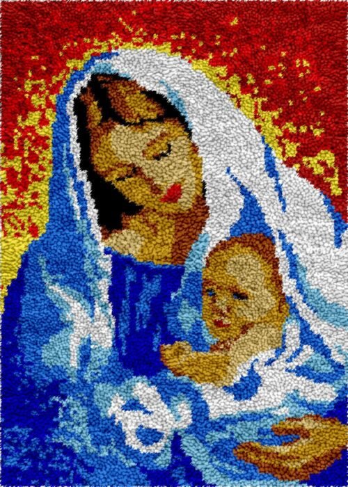 Mother and Child - Latch Hook Rug Kit