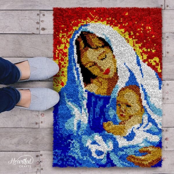 Mother and Child - Latch Hook Rug Kit