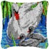 Mother Swan - Latch Hook Pillow Kit