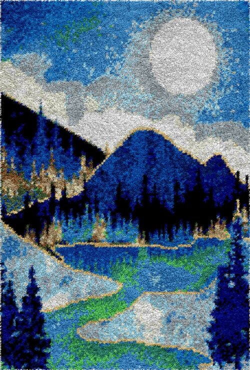 Mountain Getaway - Latch Hook Rug Kit
