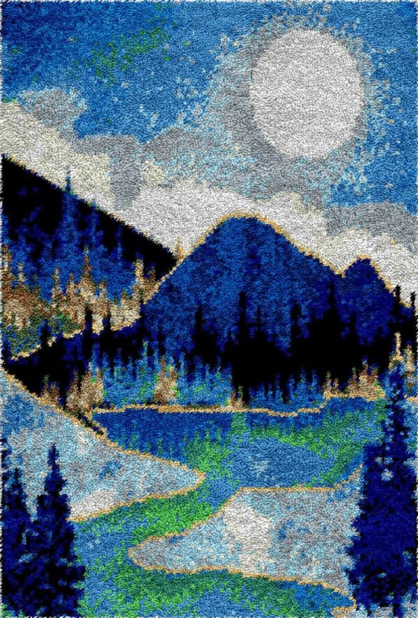 Mountain Getaway - Latch Hook Rug Kit