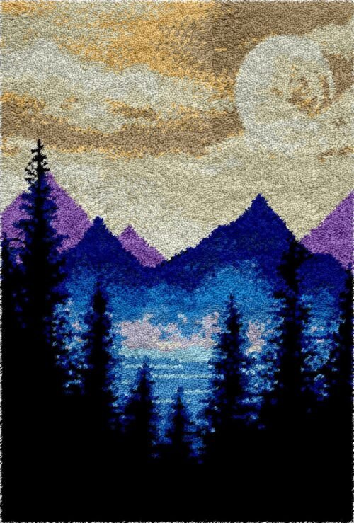 Mountain Lake - Latch Hook Rug Kit