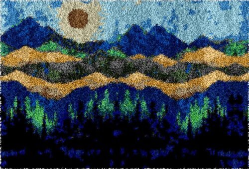 Mountain Landscape - Latch Hook Rug Kit