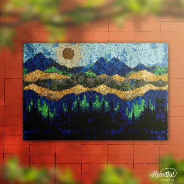 Mountain Landscape - Latch Hook Rug Kit