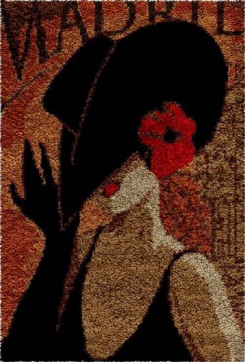 Mysterious Lady - Latch Hook Rug Kit