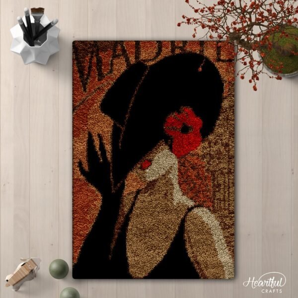 Mysterious Lady - Latch Hook Rug Kit
