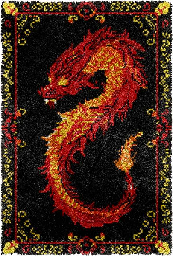 Mystical Dragon - Latch Hook Rug kit