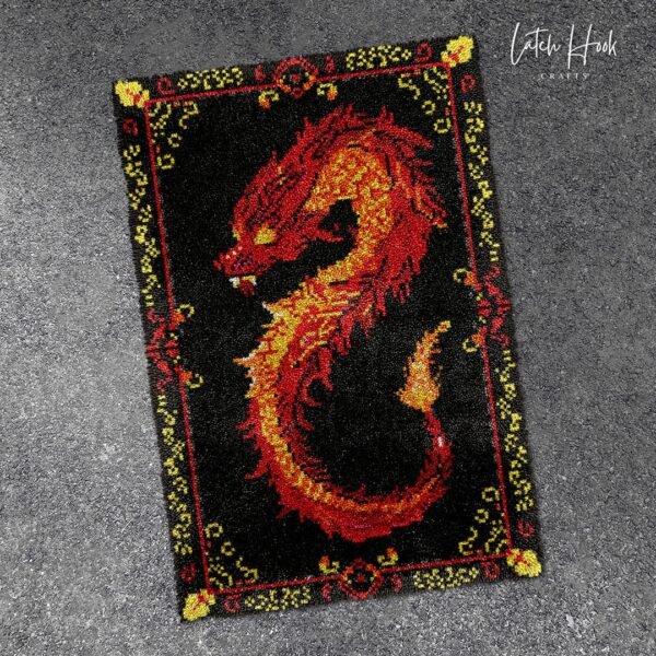 Mystical Dragon - Latch Hook Rug kit