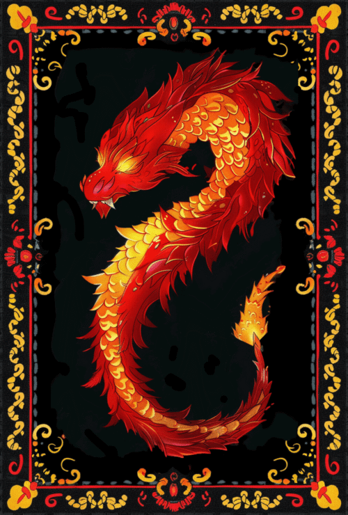 Mystical Dragon - Latch Hook Rug kit