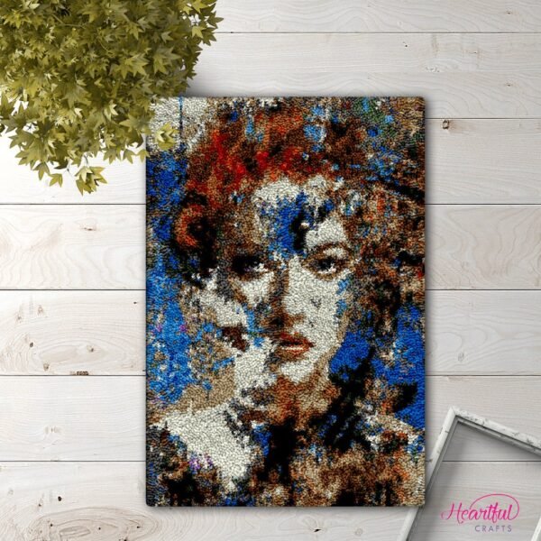 Mystifying Damsel - Latch Hook Rug Kit