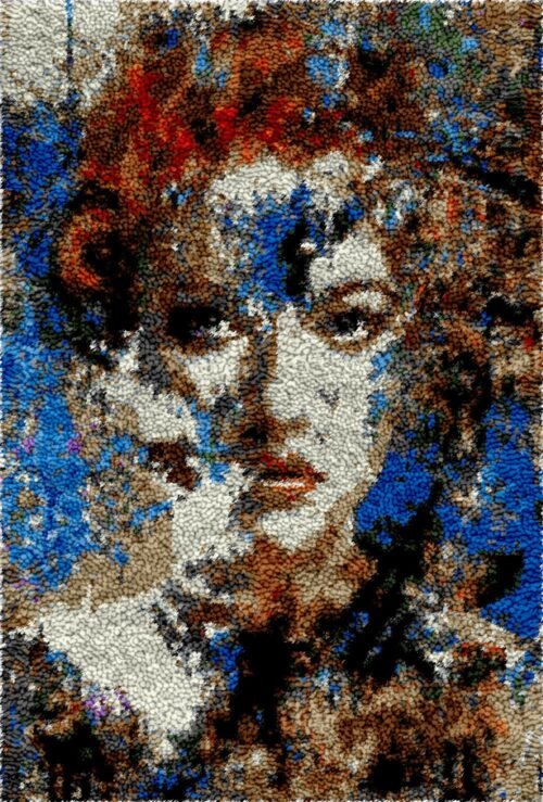 Mystifying Damsel - Latch Hook Rug Kit