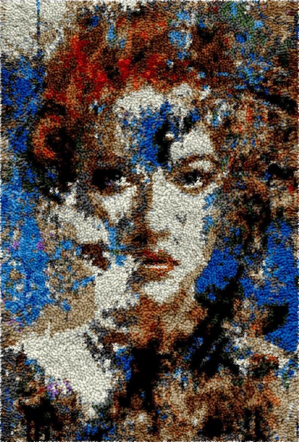 Mystifying Damsel - Latch Hook Rug Kit