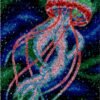 Neon Jellyfish - Latch Hook Rug Kit