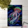 Neon Jellyfish - Latch Hook Rug Kit