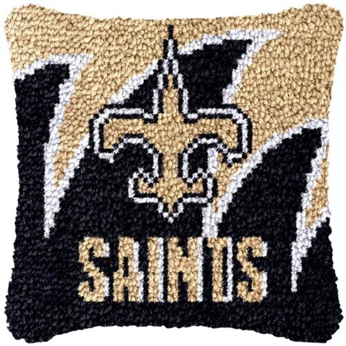 New Orleans Saints - Latch Hook Pillow Kit