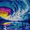 Northern Night Lights - Latch Hook Rug Kit