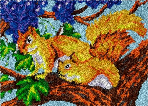 Nut Hunt - Latch Hook Rug Kit