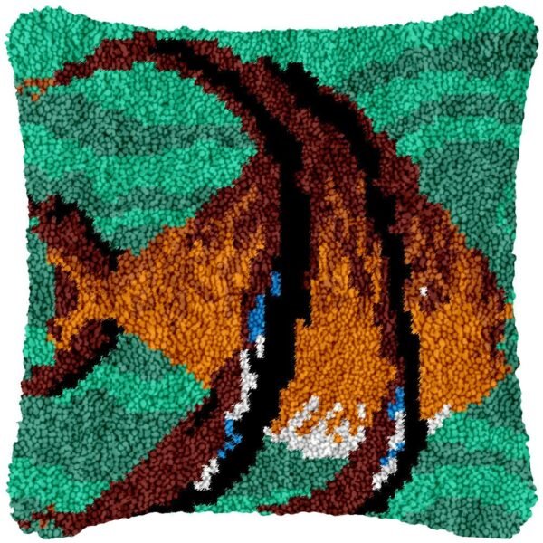 Ocean Fish - Latch Hook Pillow Kit