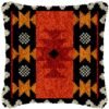 Orange Tribal - Latch Hook Pillow Kit