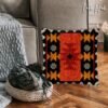 Orange Tribal - Latch Hook Pillow Kit