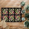 Orchid Pattern - Latch Hook Rug Kit