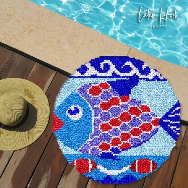 Oriental Fish - Latch Hook Rug Kit