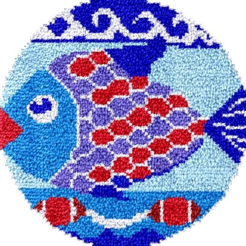 Oriental Fish - Latch Hook Rug Kit