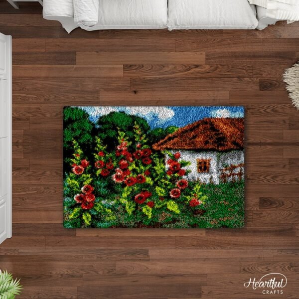 Oriental Poppies - Latch Hook Rug Kit