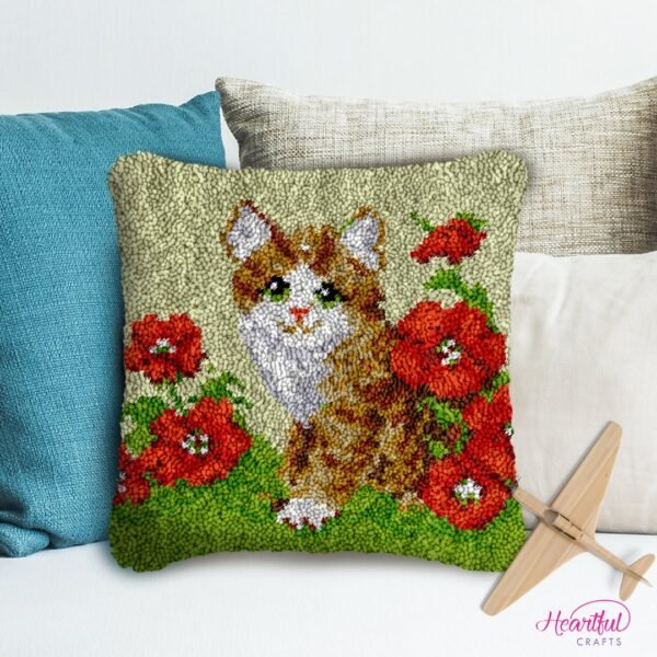 Outside Play Time - Latch Hook Pillow Kit