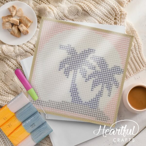 Palm Trees - Latch Hook Kit for Kids