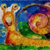 Peculiar Snail - Latch Hook Rug Kit