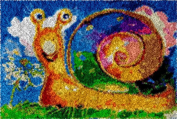 Peculiar Snail - Latch Hook Rug Kit