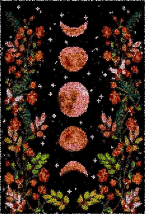 Phases of the Moon - Latch Hook Rug Kit