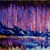 Pink and Purple Night Sky - Latch Hook Rug Kit