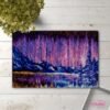 Pink and Purple Night Sky - Latch Hook Rug Kit
