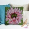 Pink Lotus - Latch Hook Pillow Kit