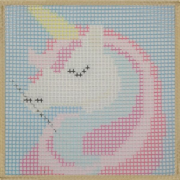 Pink Unicorn - Latch Hook Kit for Kids