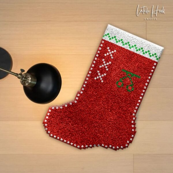 Pixel Cherry - Latch Hook Stockings Kit