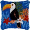Poised Pelican - Latch Hook Pillow Kit