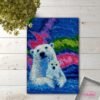 Polar Bears in the North - Latch Hook Rug Kit