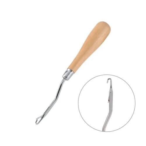 Premium Wood Handle Latch Hook Tool