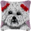 Pretty Doggy - Latch Hook Pillow Kit