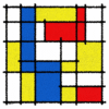Primary Grid - Latch Hook Pillowcase Kit