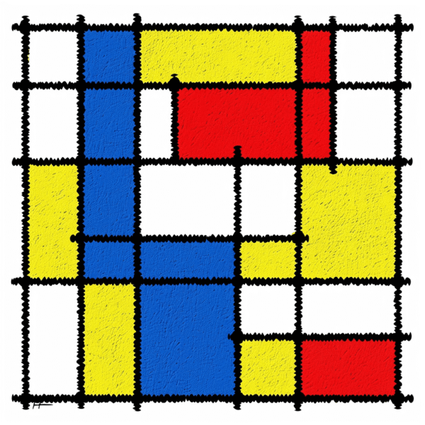 Primary Grid - Latch Hook Pillowcase Kit