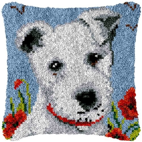Puppy Love - Latch Hook Pillow Kit