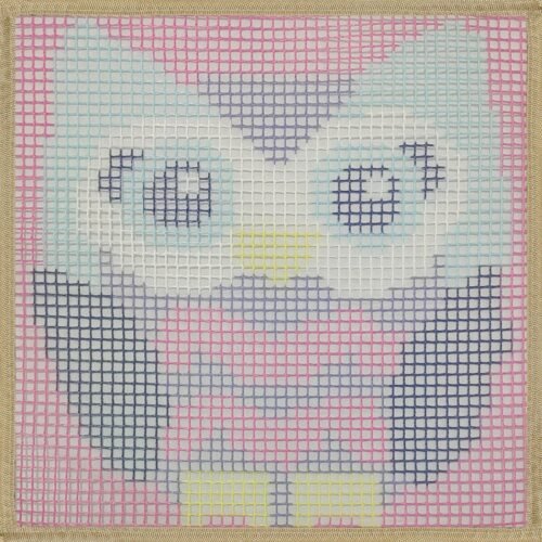 Purple Owl - Latch Hook Kit for Kids
