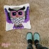 Purple Owl - Latch Hook Pillowcase Kit